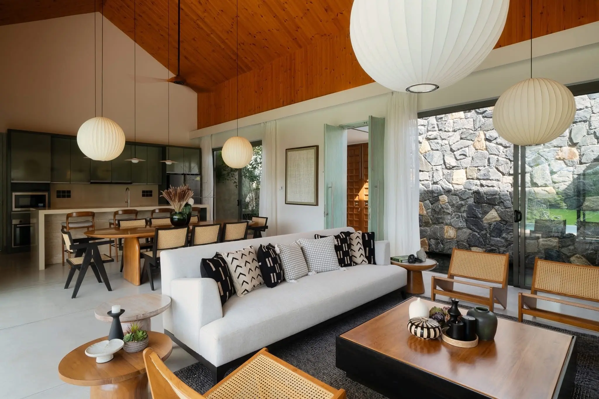 Hansa Villa open-plan living room